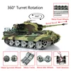 1/16 Professional Ver HENG LONG 7.0 Customized King Tiger RC Tank 3888A Metal Wheels Barrel Recoil Toucan Vehicle TH17529-SMT8 1