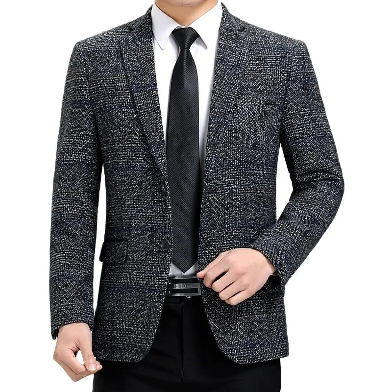 Batmo high quality smart plaid casual blazer men,men's casual suits,men's jackets plus-size M-3XL 507