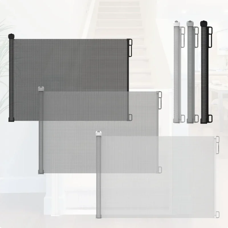 Baby Safety Gate Mesh Retractable Baby Gate Retractable Stair Safety for