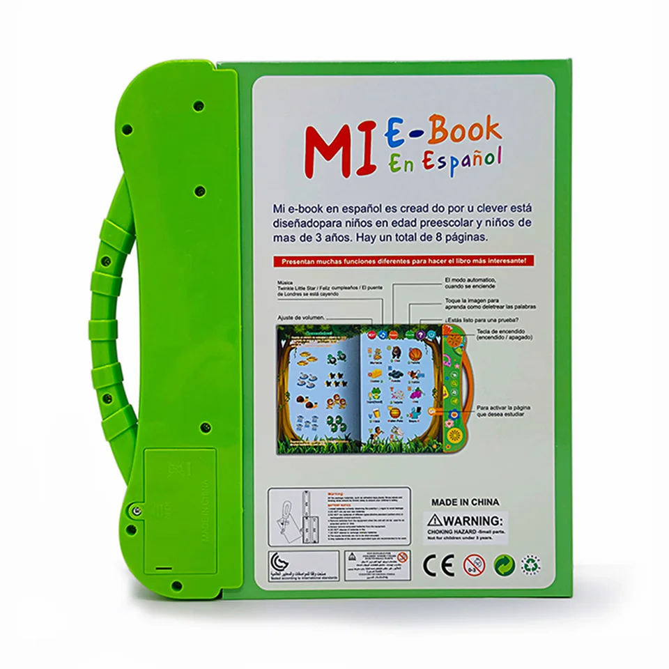 Planche Sonore Espagnole Et Anglaise 2 En 1, Livre Parlant Interactif, Jouet De Lecture éducatif Précoce Pour Les Tout-petits, Garçons Et Filles