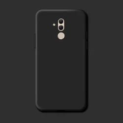 Soft Silicone Back Case for Huawei Mate 20 Lite - Protective Phone Cover Coque  Shell (Black)