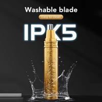2 in 1 Nose Hair Trimmer Golden Dragon and Phoenix Hair Trimming Device USB Charging Ear Face Nose Hair Remover Face Care 1