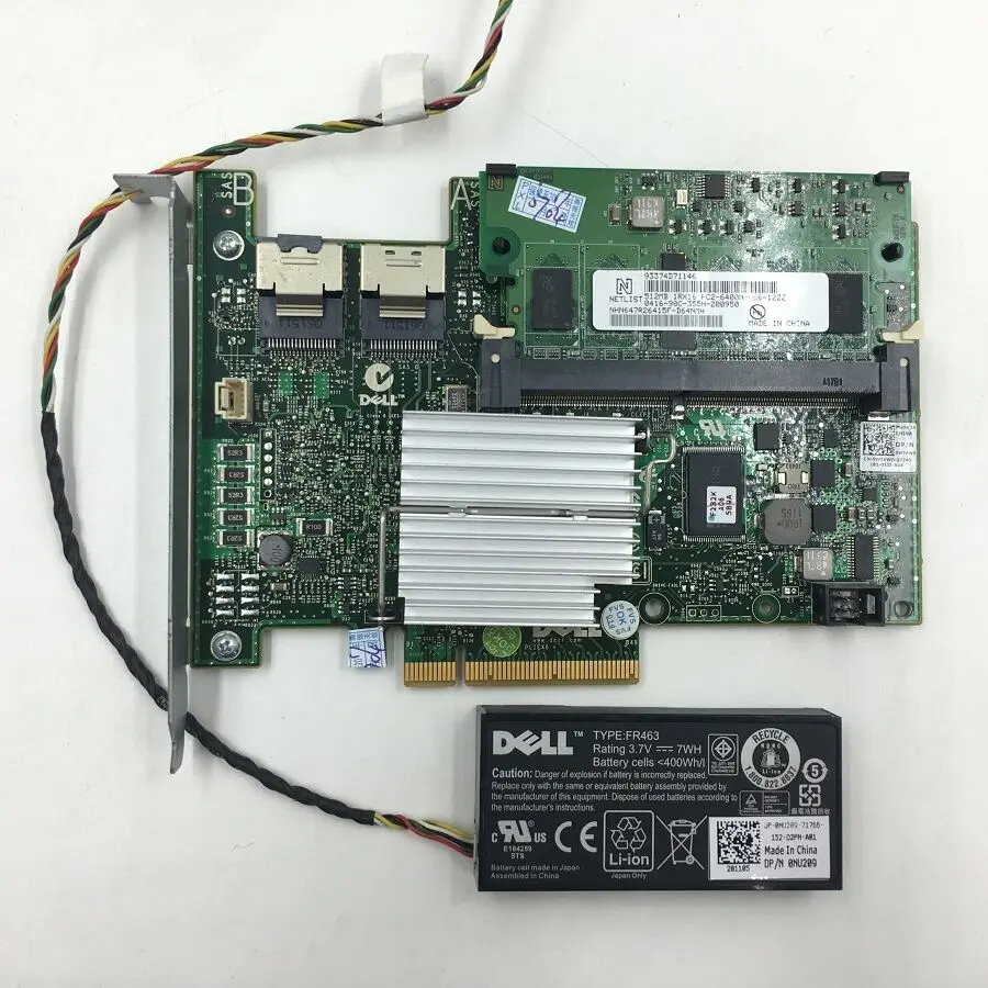 RAID 컨트롤러 PERC H700, POWEREDGE R510 R610 및 SAS Sata PCI E RAID 확장기 카드용 캐시, 6 Gb/s 512M