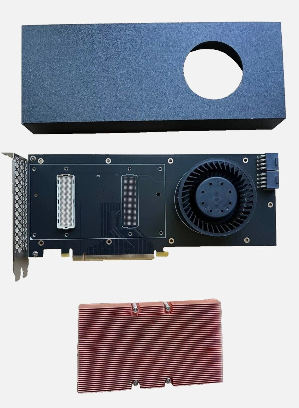 NVIDIA PCIe用SXM2アダプター 水冷式、16GB SXM2ボード付属 SXM2 to PCIE Adapter For Nvidia Tesla V100 A100 SXM2 GPU