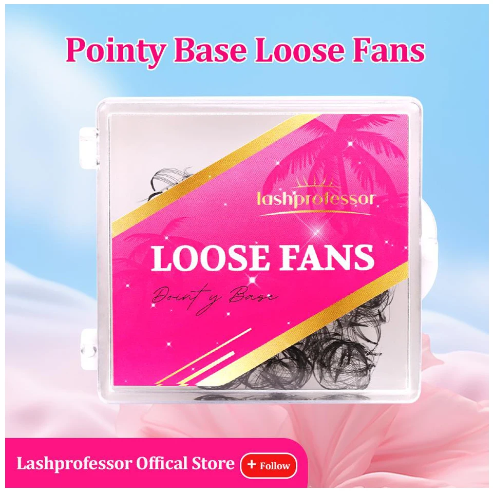 

Lashprofessor 300 Fans 500 Fans Loose Fan Lashes Eyelash Extensions 5D 6D 8D 10D Pointy Base Premade Medium Stem Sharp Thin Lash