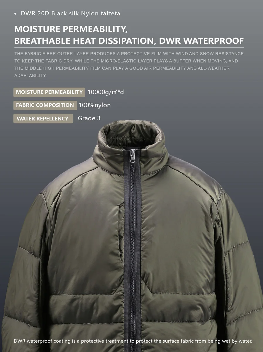 Reindee Lusion 21aw Lightweight Thinsulate waterproof cotton-padded jacket inner-liner techwear