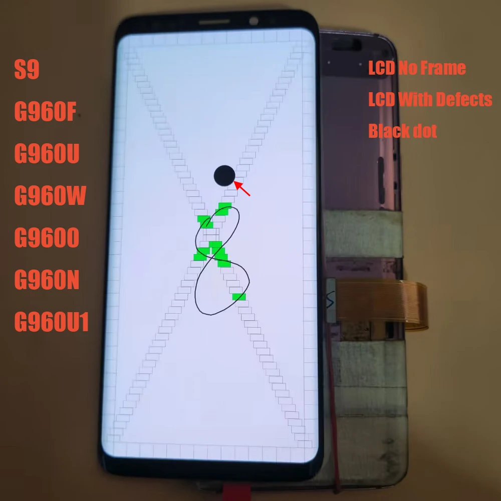 Super AMOLED LCD For Samsung Galaxy S9 G960 G960F G960N G960U Touch ...