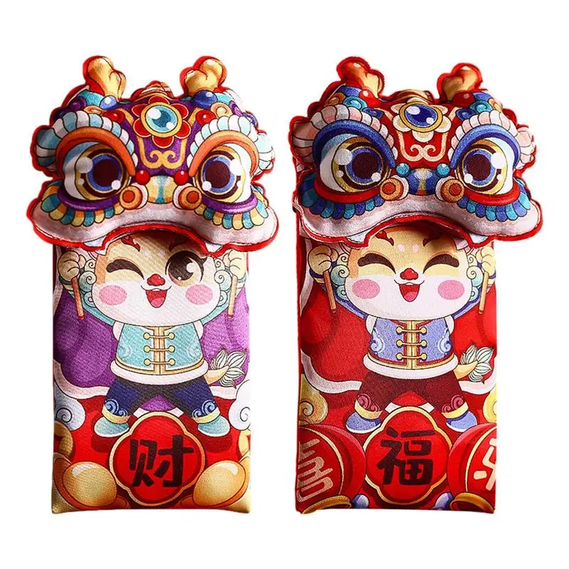 

Lunar New Year Red Packet 2024 Creative Spring Festival New Year Lucky Money Bag Red Packets Lunar Year Decor For Weddings Party