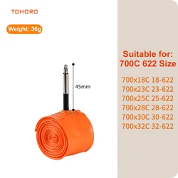 Ultralight TPU Inner Tube with French Valve - Presta Valve (Valve45mm)