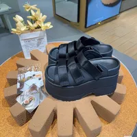 Sandales à plateforme haute de 11CM pour femmes, chaussures d'été à talon caché, Mules décontractées, pantoufles de plage d'extérieur, baskets épaisses respirantes 4