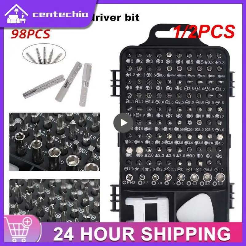 

1/2PCS Magnetic Screwdriver Set Precision Torx Hexagon 115 In 1 Screwdriver Kit Slotted Screw Bits Kit For Phone Repair Hand