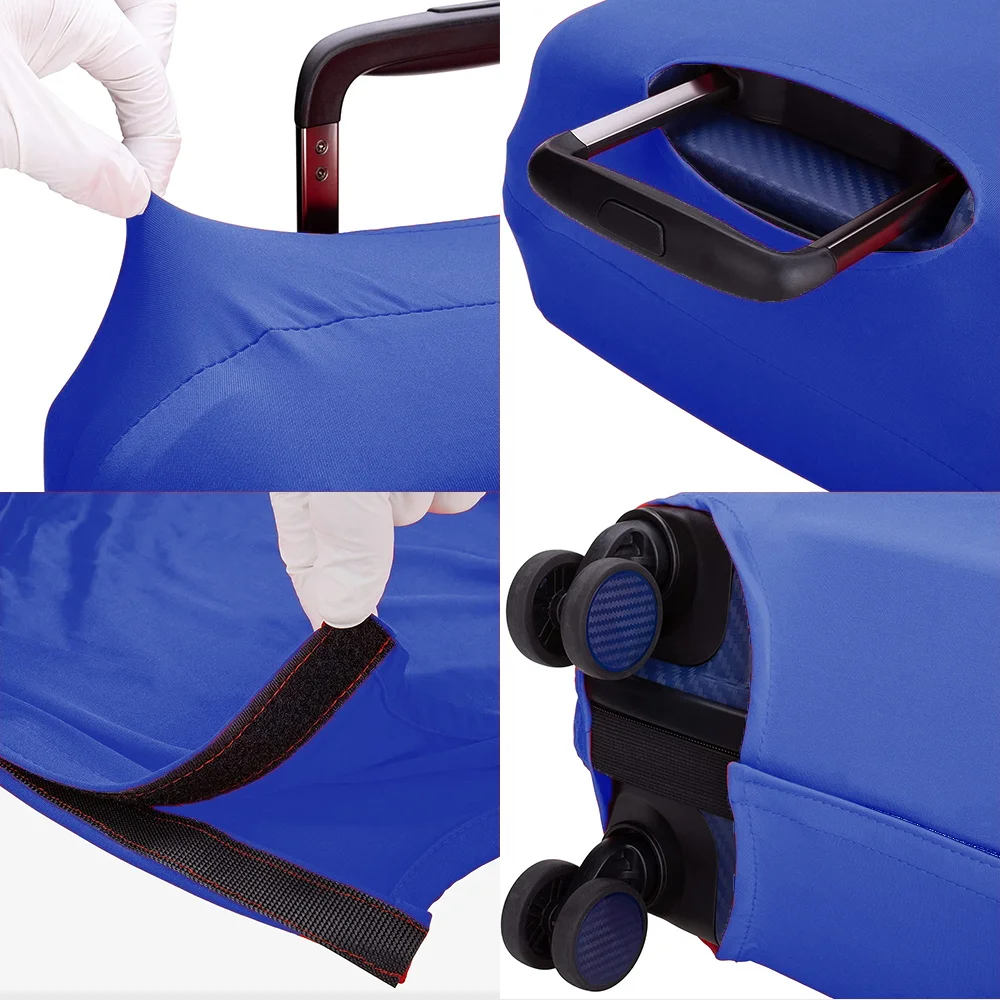 Luggage Case Fashion Elasticity Thicken Dust Suitcase Cover Apply To 18-28 Inch Skull Print Washable Travel Accessory Covers