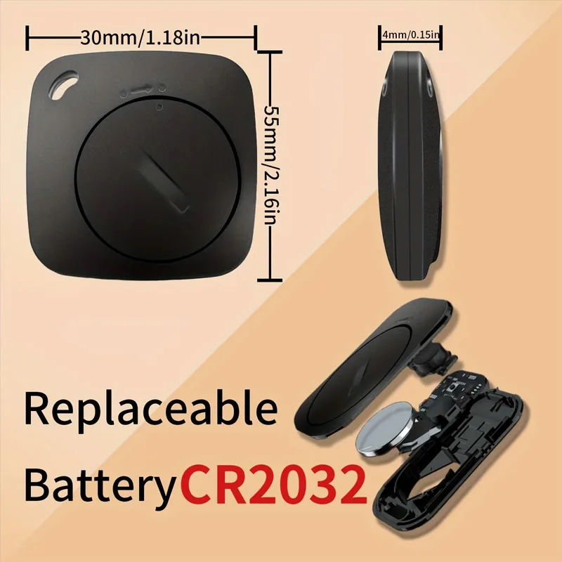 Compact Smart Bluetooth GPS Tracker with Global SOS Locator and Anti-Lost Features