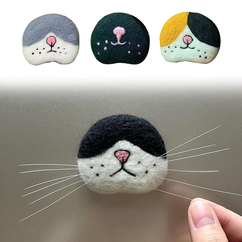 Cat Whisker Storage Felt Refrigerator Magnets Cat Whiskers
