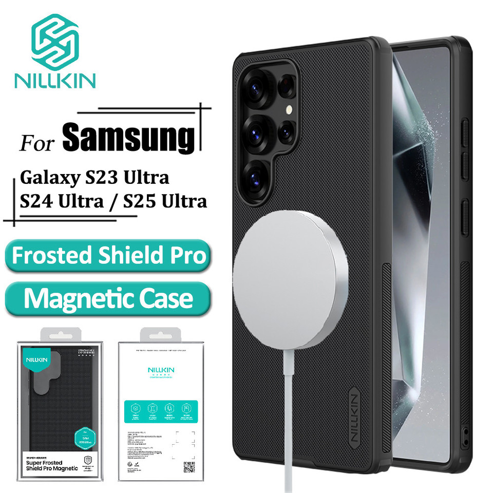 Nillkin Shield Pro Magnetic Case For Samsung Galaxy S26 S25 Edge S24 S23 Plus FE A17 A55 A36 A56 A26 5G Back Cover