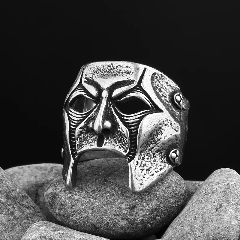 thumbnail image 1 of 2023 Anillo con máscara de calavera Slipknot para hombre, anillo gótico de acero inoxidable 316L, joyería para motocicleta, regalo para fiesta de Halloween, envío gratis, 1 of 5