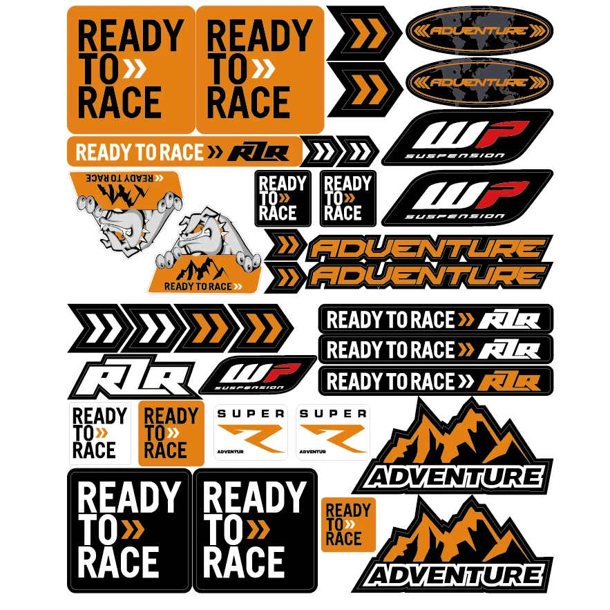 Motorcycle Stickers Reflective Waterproof Motocross Decals For KTM RC8 Duke 200-1290 ADV