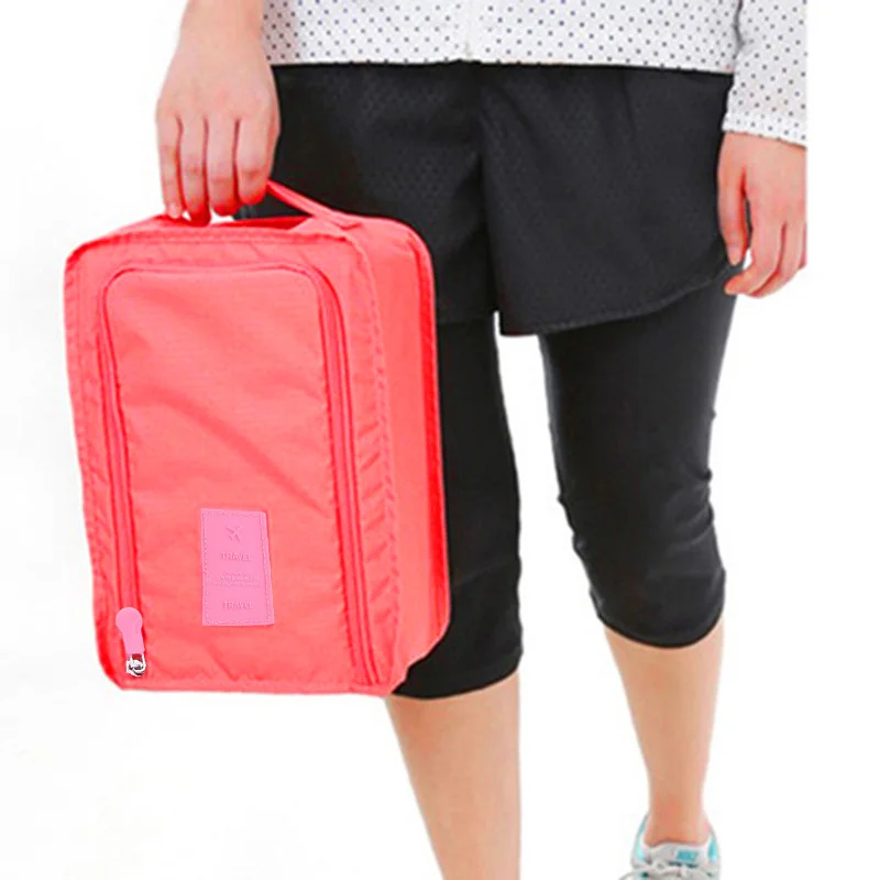 Storage Bag Portable Waterproof Shoes Organizer Pouch Pocket Packing Cubes Handle Nylon Zipper Bag Travel Accessories travel bags,shoes storage bag