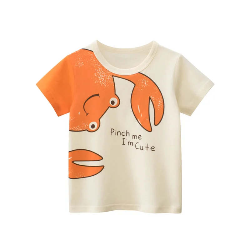 

2-8T Summer Kid Tshirt Toddler Boys Girls Clothes Short Sleeve T Shirt Cotton Tee Infant Top Cute Sweet Beach Childrens Outfits