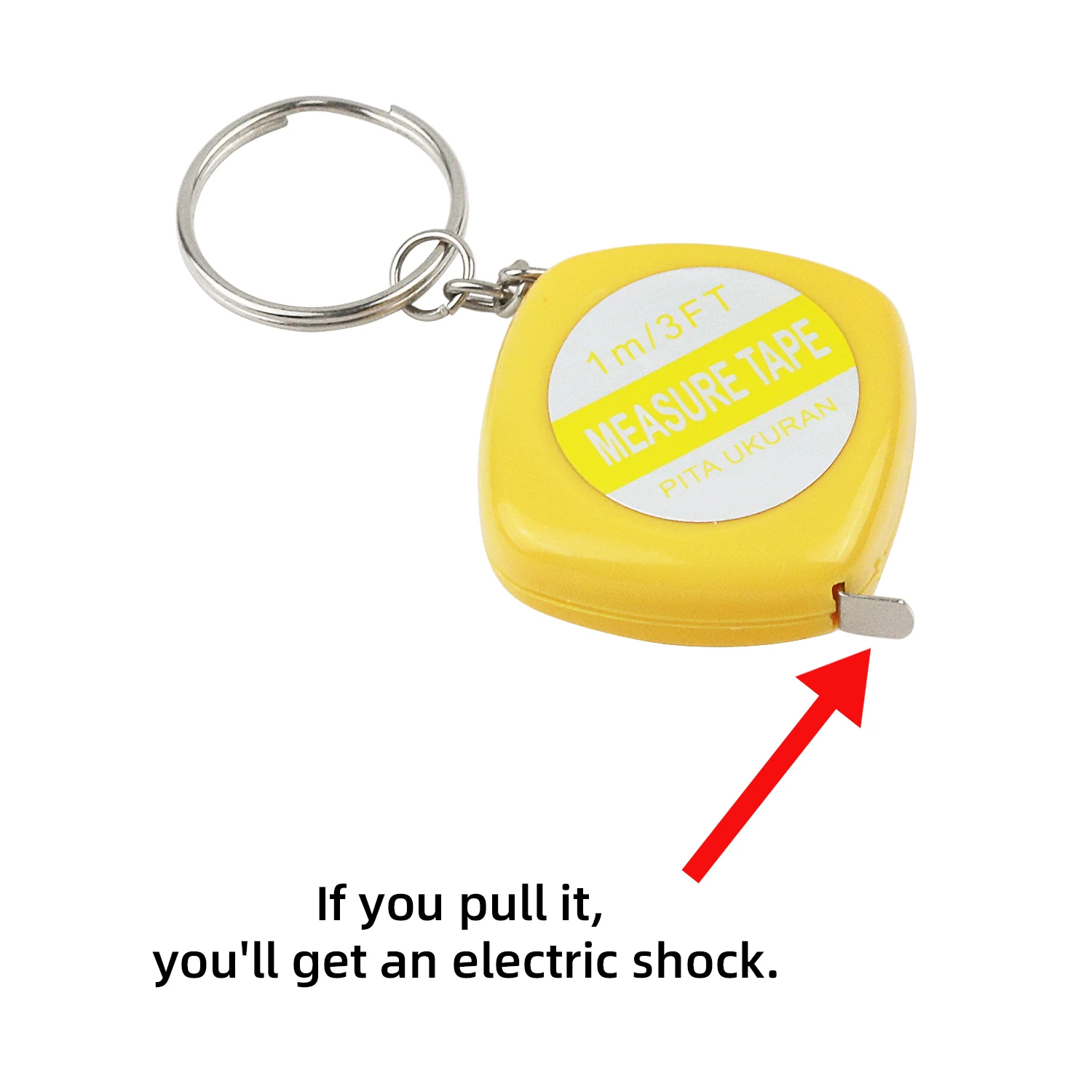 Electric Shock Tape Measure Prank Entertainment Prank Toys Friends Entertainment prank toys,joke toys,shocking toy,toy finger sting