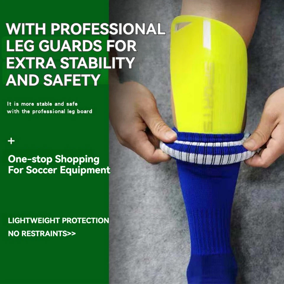 LOOGDEEL Soccer Shin Guards Fotball Foot Protector Light Sock Insert Board Training Leging Protective Pads Adult Kids