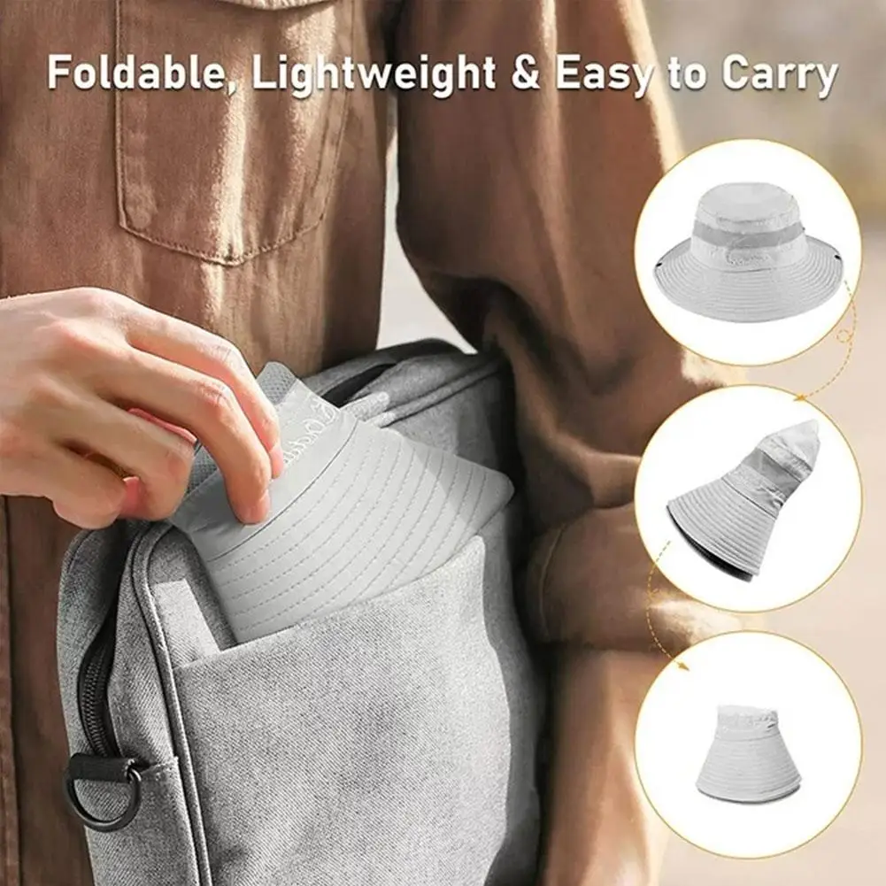 

Панама летняя для мужчин, шляпа рыбака, для рыбалки, уличный солнцезащитный козырек с большими полями, аксессуары для походов, шляпа от солнца A0X6