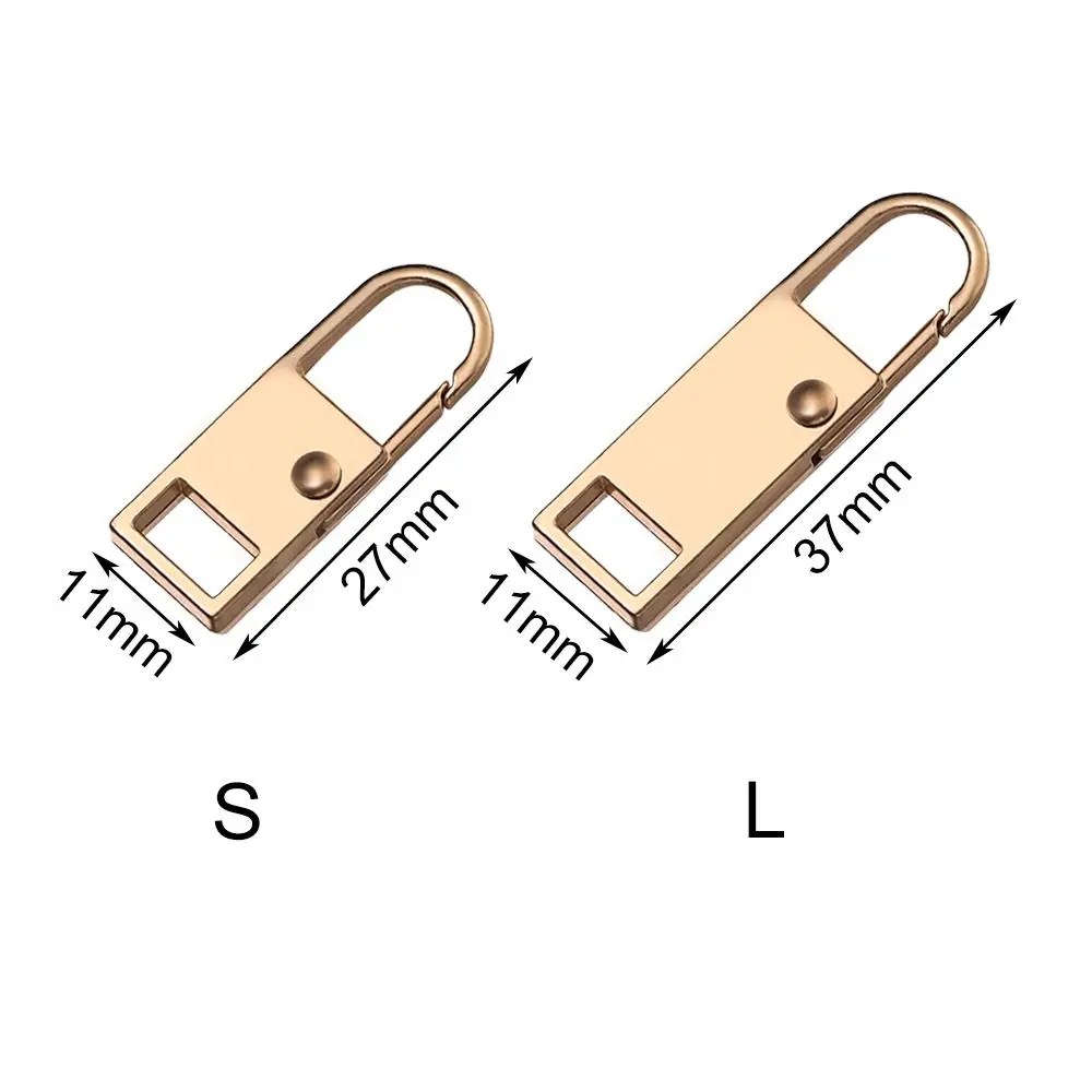 5pcs Bag Suitcase Detachable Zipper Repair Kit Metal Zip Zipper Slider Pull Metal Head
