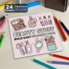 Pink-Themed Coloring Book for Adults - 24 Pages of Fun and Relaxation, Versatile Design for Creative Coloring Enthusiasts 1