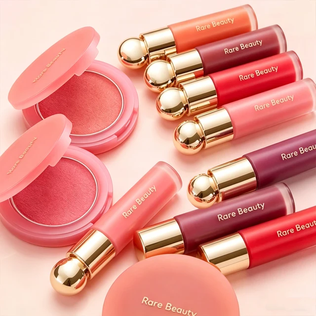 Fashion Rare Beauty Oft Pinch Liquid Blush, rouge à lèvres liquide soyeux longue tenue, résistant à la transpiration et à l'humidité, crème-à-poudre, maquillage pour le visage des femmes 1