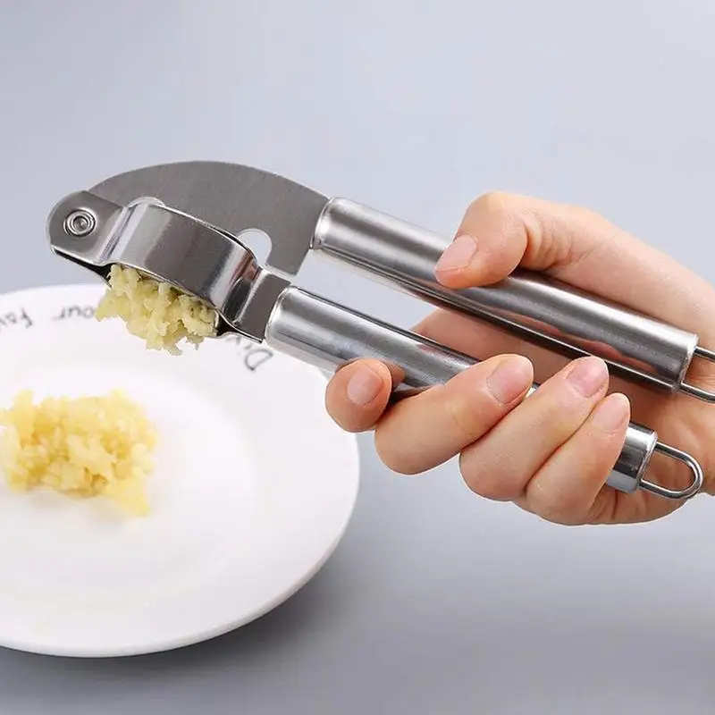 

Manual Garlic Press Stainless Steel Ginger Crushers Garlic Squeezer Manual Food Processors Shredder Kitchen Accessories