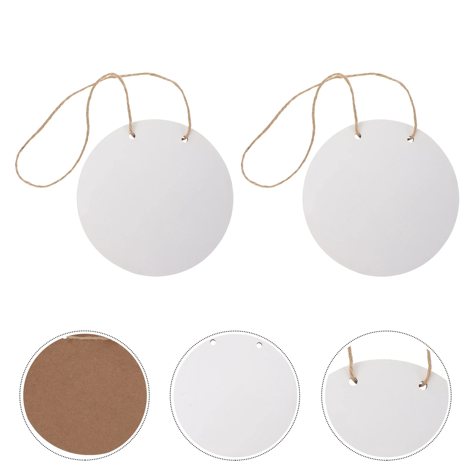 

2pcs Sublimation Hanging Wood Sign Blank Hanging Plaque DIY Crafts Decorations