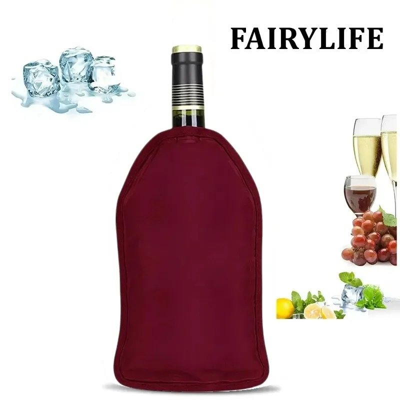 Wine cooler sleeve Wine Cooling Holder Ice Bag Jelly Picnic Beverage Nylon Soft Drink Rack Bar Tool Champagne Bottle Covers