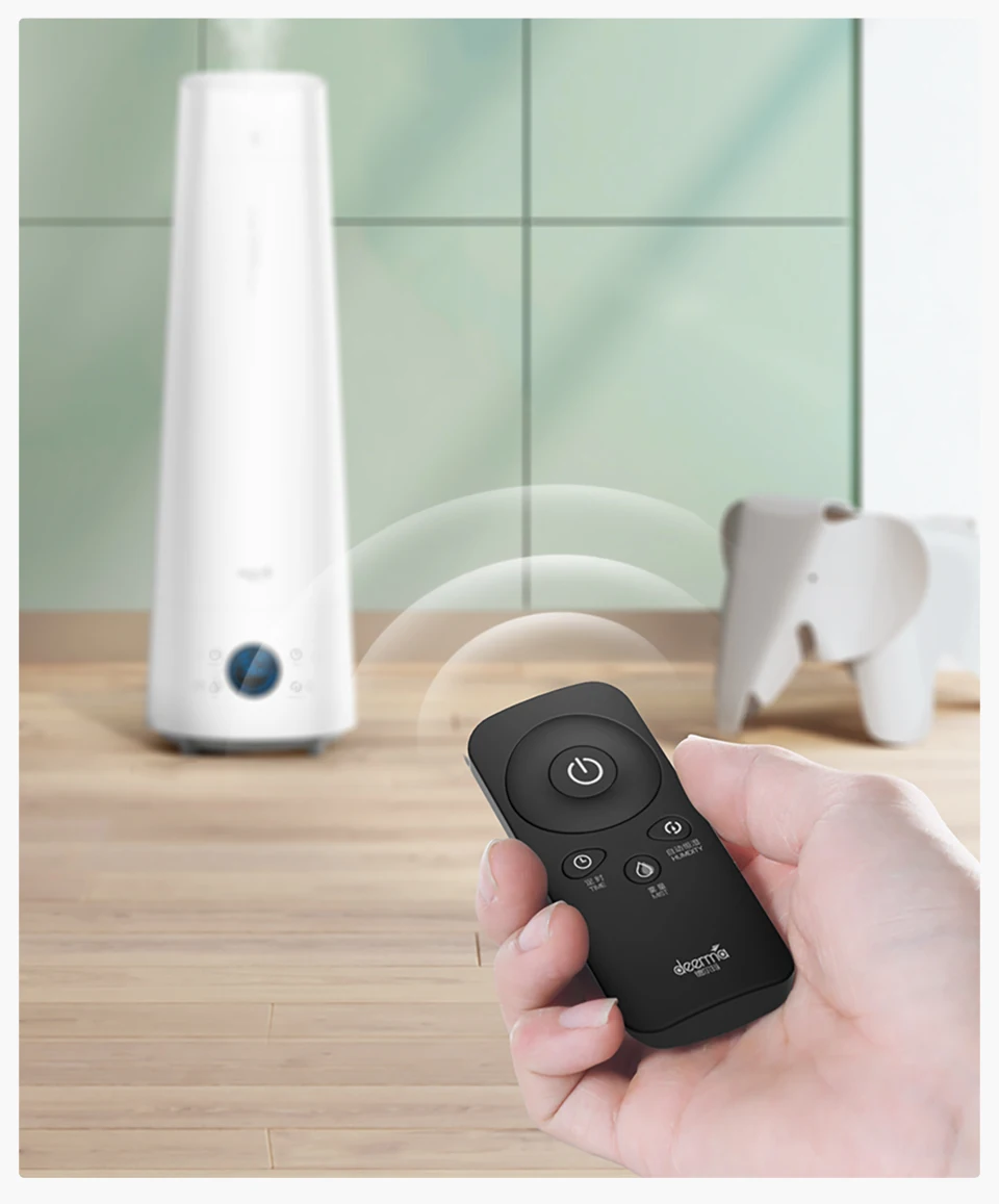 Deerma Demld220 Air Humidifier With Remote Control, 12h Timing Air Purifying,real