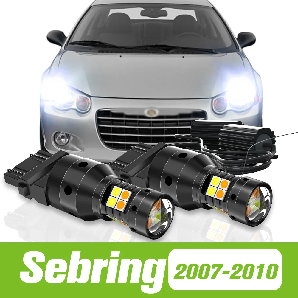 

2pcs For Chrysler Sebring 2007-2010 Dual Mode LED Turn Signal+Parking Light 2008 2009 Accessories