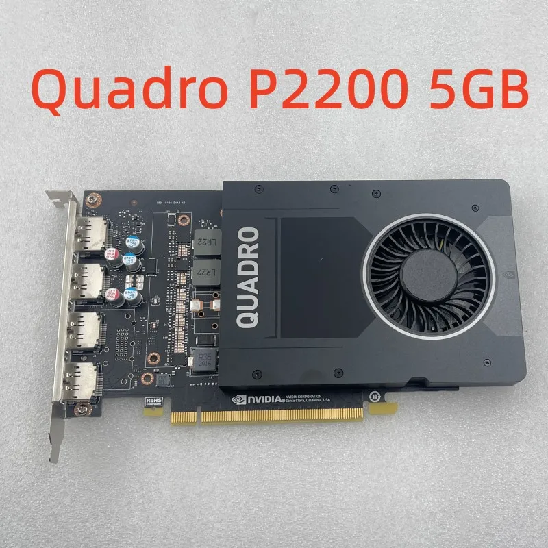 

Профессиональная видеокарта Quadro P2200, 5 Гб, графическая карта для моделирования, 3D дизайн, многоэкранное Сращивание, редактирование