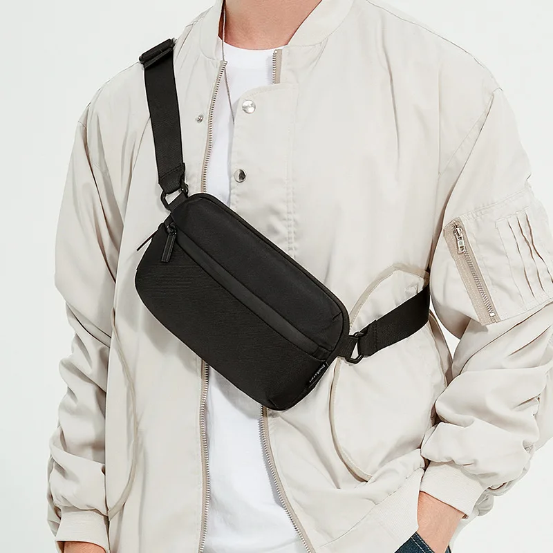 Compact Men's Crossbody Sports Bag - Lightweight Casual Shoulder Bag with Japanese Trendy Design