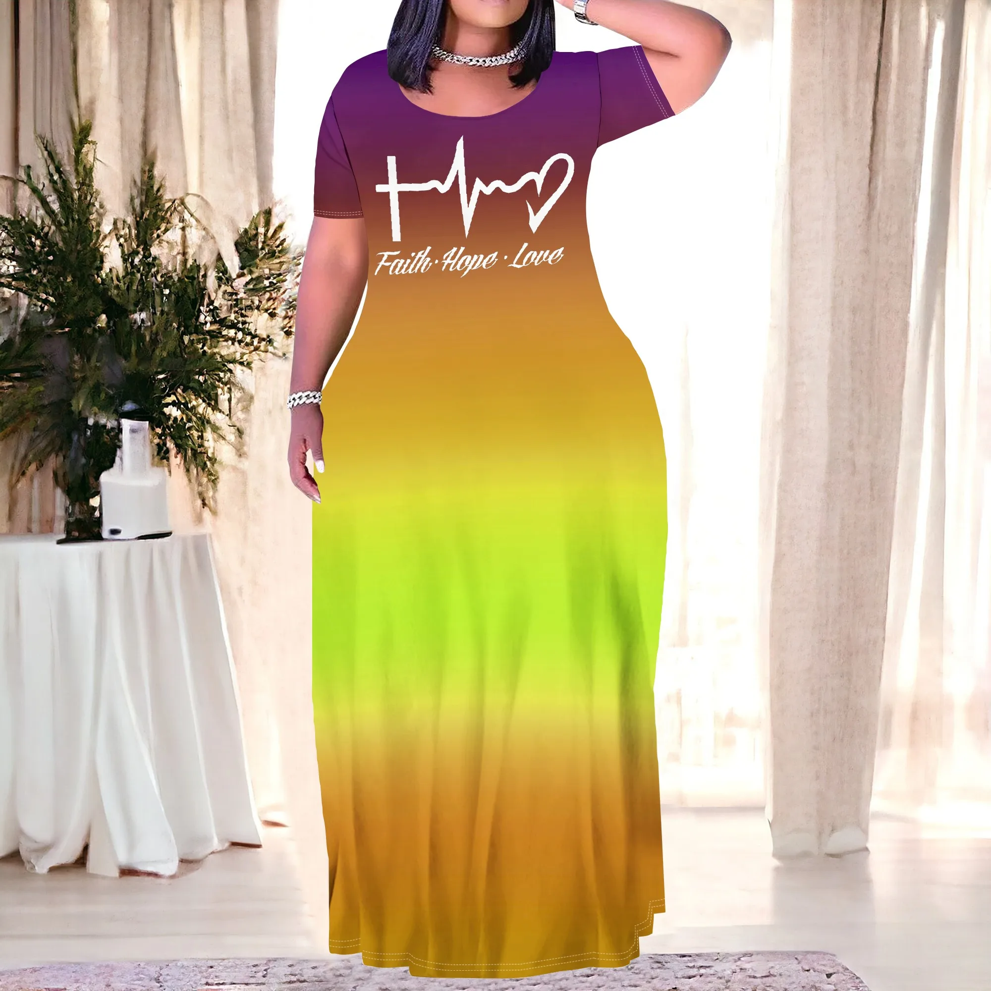 Plus Size Inspirational Dress - Image 6