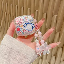 Cartoon Star Cherry Shockproof Protective Earphone Case with Hook for Freebuds SE 2 (Bear)
