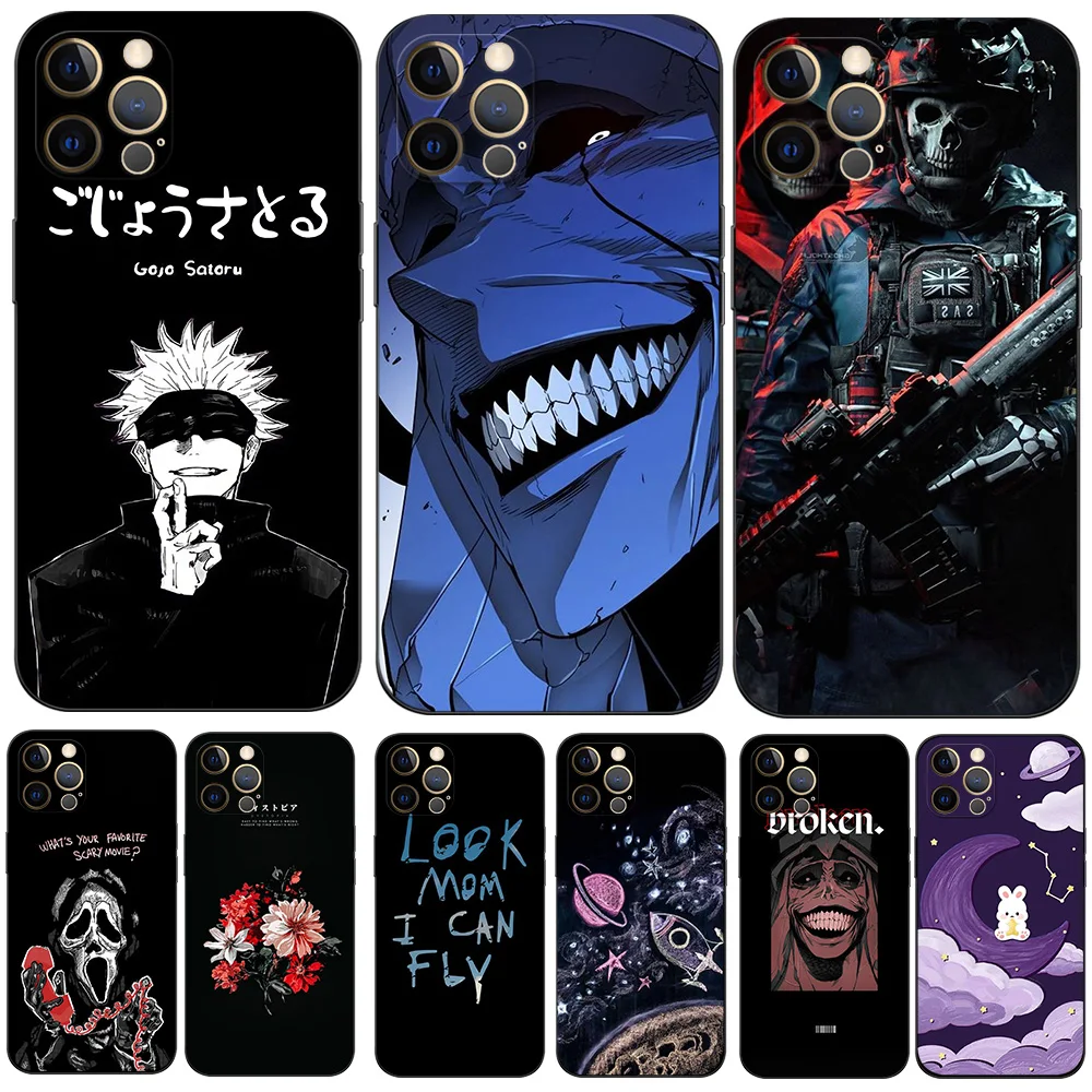 Per Iphone 12 Custodia Per Iphone 12 Mini 12 Pro Max Cover Per Apple Iphone12 12Pro Bumper Tpu Case Cute Anime Army Snake