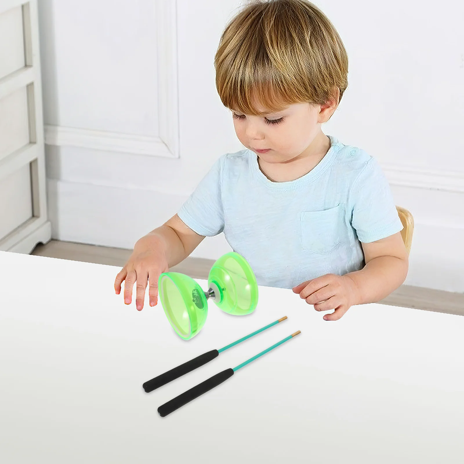 Diabolo Toy Triple Wow Bouncy Child Toddler Toys Baby Chinese Yo-yo for Kids Major