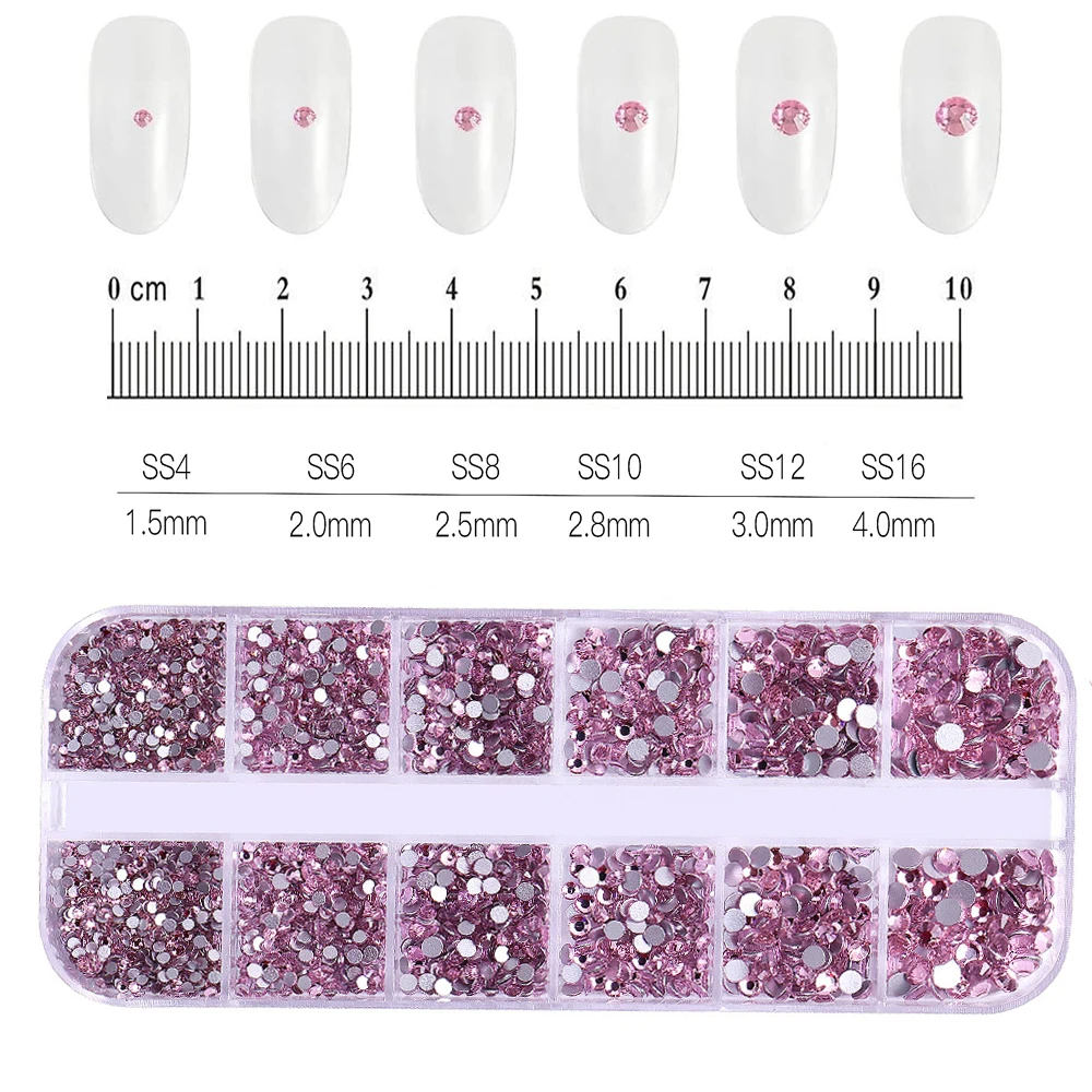 Sparkling Crystal Nail Art Rhinestones Kit with Tools