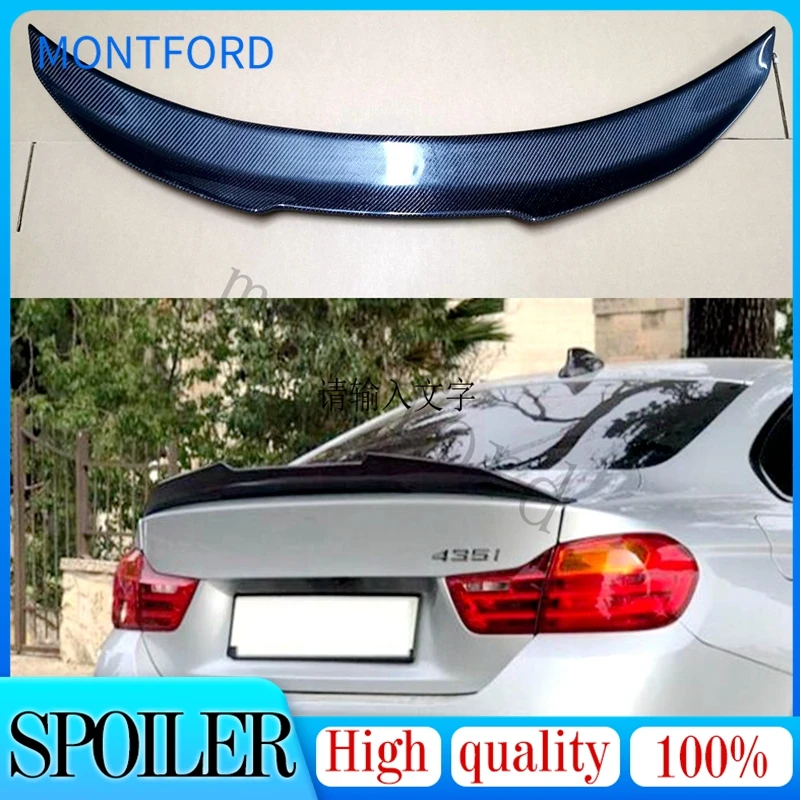 

PSM STYLE REAL CARBON FIBER REAR TAIL WING TRUNK LIP SPOILER FOR BMW F32 F33 F36 4 Series 2014 2015 2016 2017 2018 2019