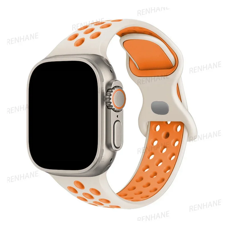 Breathable Silicone Watch Strap Bracelet - Universal Fit