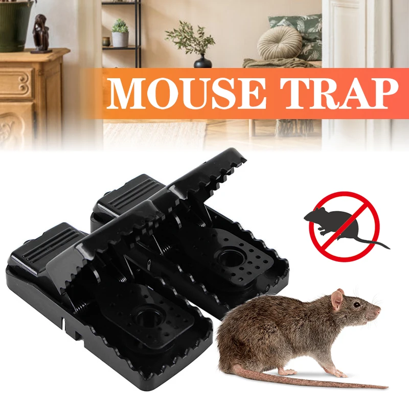 2/4/6Pcs Reusable Mouse Traps Rat Trap Rodent Snap Trap Mice Trap Catcher Killer 