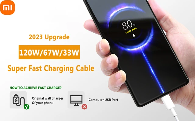 Xiaomi-Câble USB Type C d'origine, Chargeur rapide turbo, 10A