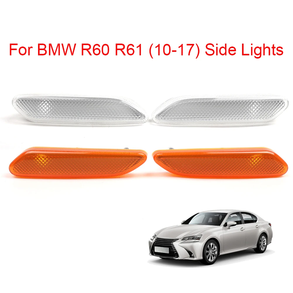 Side Marker Turn Signal Light Replacement Turn Signal Light Front Bumper Side Marker Light for MINI R60 COUNTRYMAN 2010-2017