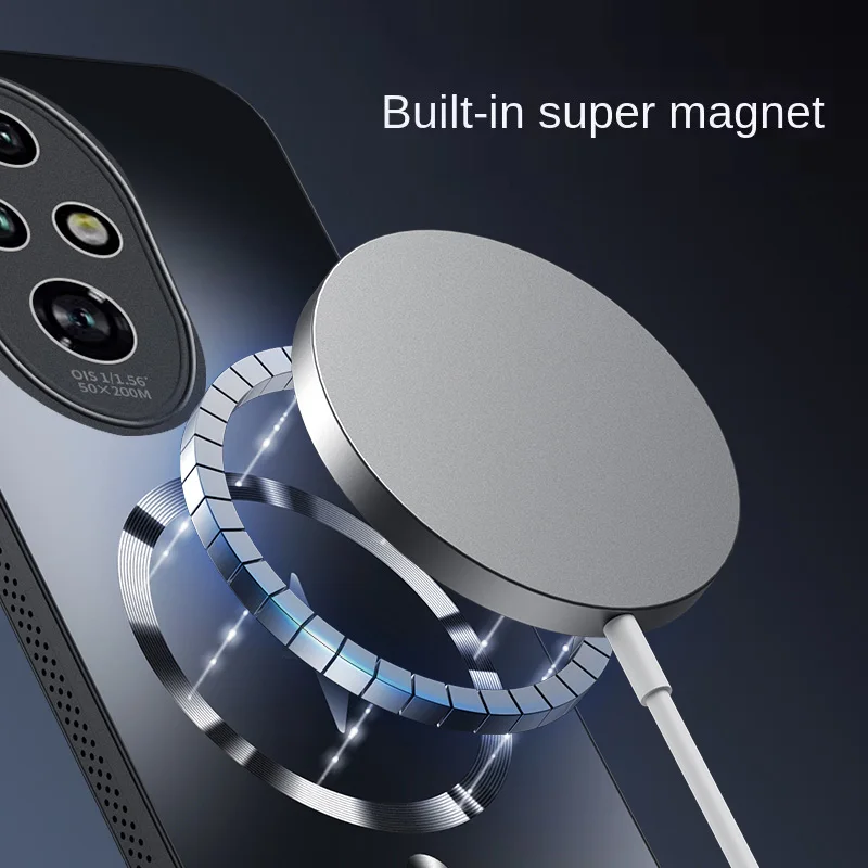 Magnetic Heat Dissipation Matte Shockproof Back Case with Full Cover Design