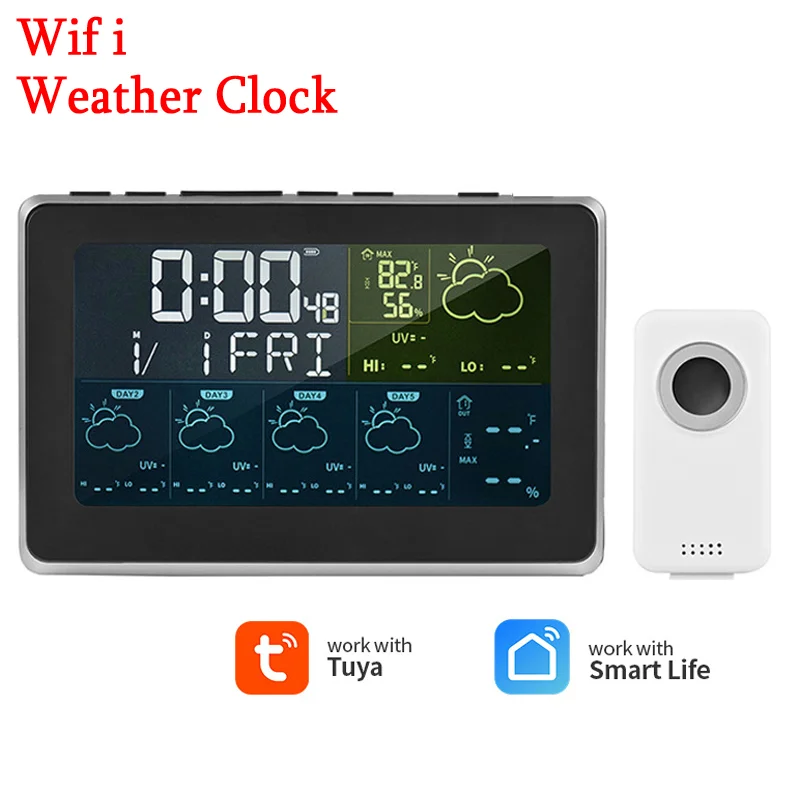 Station Météo Intérieur Extérieur, Station Météo Wifi Avec Capteur Extérieur, Station Météo Sans
