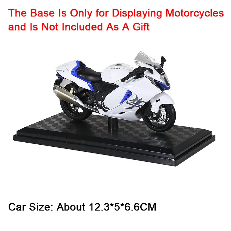 1:18 Alloy Diecast Miniature Motorcycle Toy with Shock Absorption and Front Wheel Steering