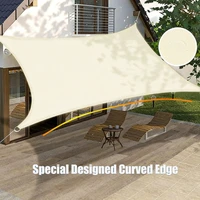 Large Rectangle Sun Shade Sail with Ropes Garden Canopy UV Block Shelter Outdoor Shade Cover For Patio Yard Pool 3